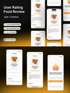 User Rating Food Review - Apps Template QHZPUCX