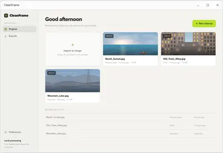CleanFrame 1.1.0
