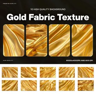 EE - 10 Gold Fabric Texture HUHAD4J