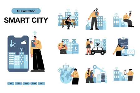 EE - Smart City Illustrations W5GWYTV