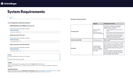 Schrodinger Suites 2025-4 Advanced Linux