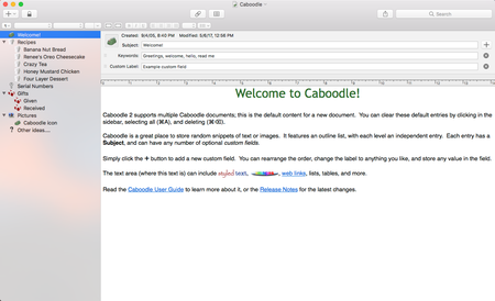 Caboodle 2.0.1 Mac OS X