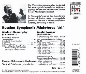 Samuel Friedmann, Russian Philharmonic Orchestra - Russian Symphonic Miniatures, Vol. 1: Mussorgsky & Lyadov (1995)