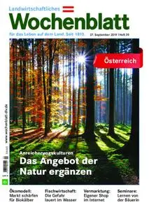Bayerisches Landwirtschaftliches Wochenblatt Oesterreich - 26. September 2019