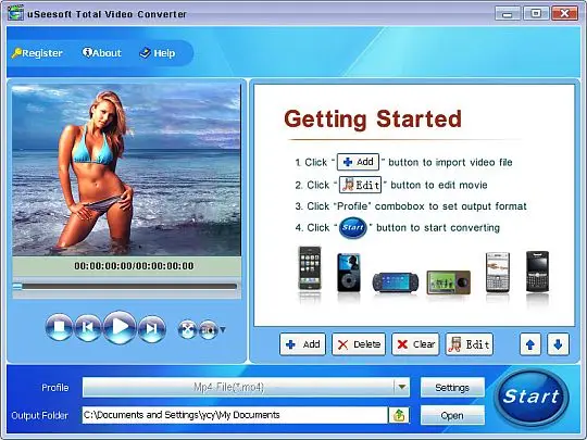uSeesoft Total Video Converter v1.5.0.3 Portable