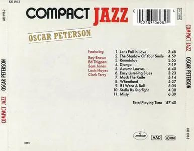Oscar Peterson - Compact Jazz (1987) {1987 Mercury West Germany} **[RE-UP]**