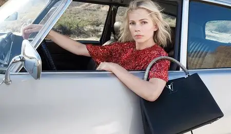 Michelle Williams by Patrick Demarchelier for Louis Vuitton 'Spirit of Travel' Fall/Winter 2015 Campaign