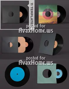 Go Media's Arsenal: Vinyl Record Mockup Templates (PSD)