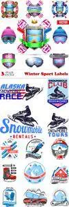 Vectors - Winter Sport Labels