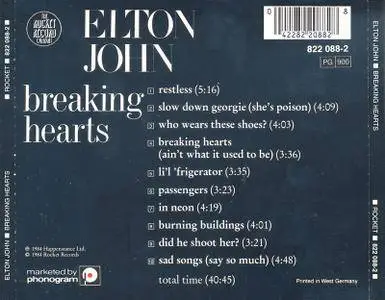 Elton John - Breaking Hearts (1984)