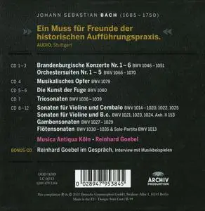 Reinhard Goebel, Musica Antiqua Kölln - Bach: Brandenburgische Konzerte; Orchestersuiten; Kammermusik [13CDs] (2015)