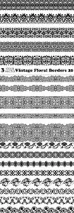 Vectors - Vintage Floral Borders 20