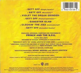 Prince & The New Power Generation - Gett Off (US CD5) (1991) {Paisley Park} **[RE-UP]**