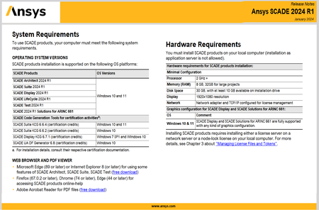 ANSYS SCADE 2024 R1