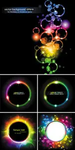 Rainbow Circles Vector