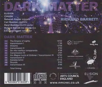 Elision, Cicada Ensemble, Christian Eggen - Richard Barrett: Dark Matter (2012)