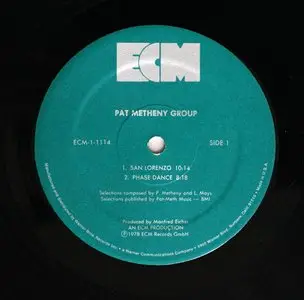 Pat Metheny Group (1978) 24-Bit/96-kHz Vinyl Rip [ RE-POST]