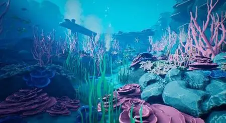 Unreal Engine Marketplace - Underwater World - Modular Underwater - Stylized Underwater - Ocean - Sea (4.27, 5.0 - 5.1)