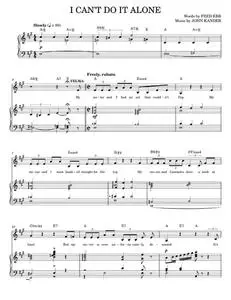 I Can't Do It Alone - Chicago Musical, Kander & Ebb (Piano Vocal)