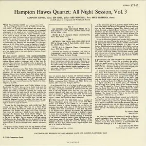Hampton Hawes Quartet - All Night Session, Vols. 1-3 (1956) {2CD Set Japan Victor Mini LP 20-bit K2, VICJ-60782~3 rel 2001}