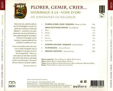 Antoine Guerber, Diabolus in Musica - Plorer, Gemir, Crier... Hommage à la "voix d'or" de Johannes Ockeghem (2012)