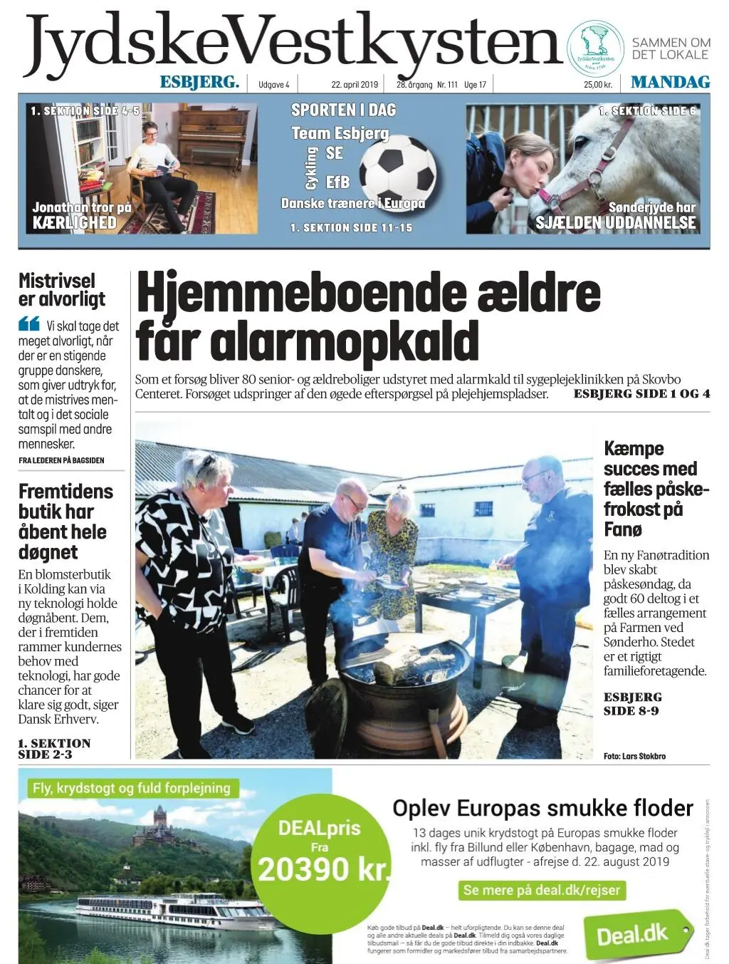 JydskeVestkysten Esbjerg – 22. april 2019 / AvaxHome