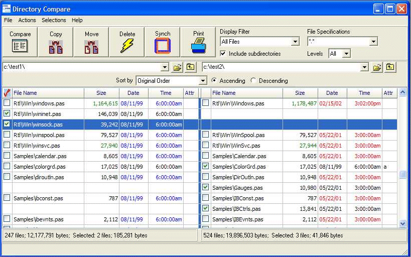 Galcott Directory Compare 2.3 Portable