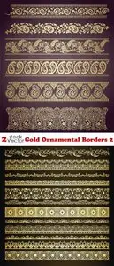 Vectors - Gold Ornamental Borders 2