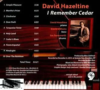 David Hazeltine - I Remember Cedar (2014)