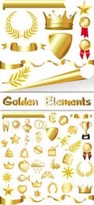Golden Elements Vector 2
