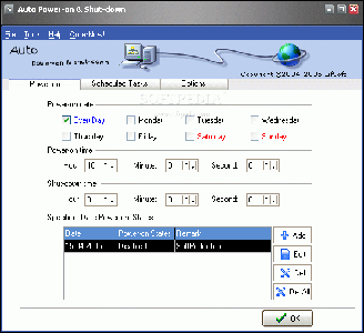 Auto PowerOn & ShutDown v 2.00