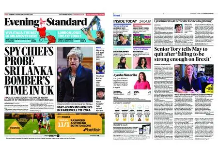 London Evening Standard – April 24, 2019