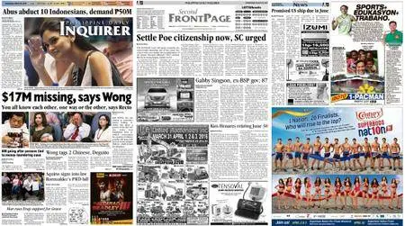 Philippine Daily Inquirer – March 30, 2016