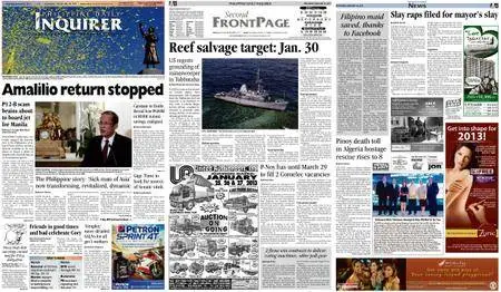 Philippine Daily Inquirer – January 26, 2013