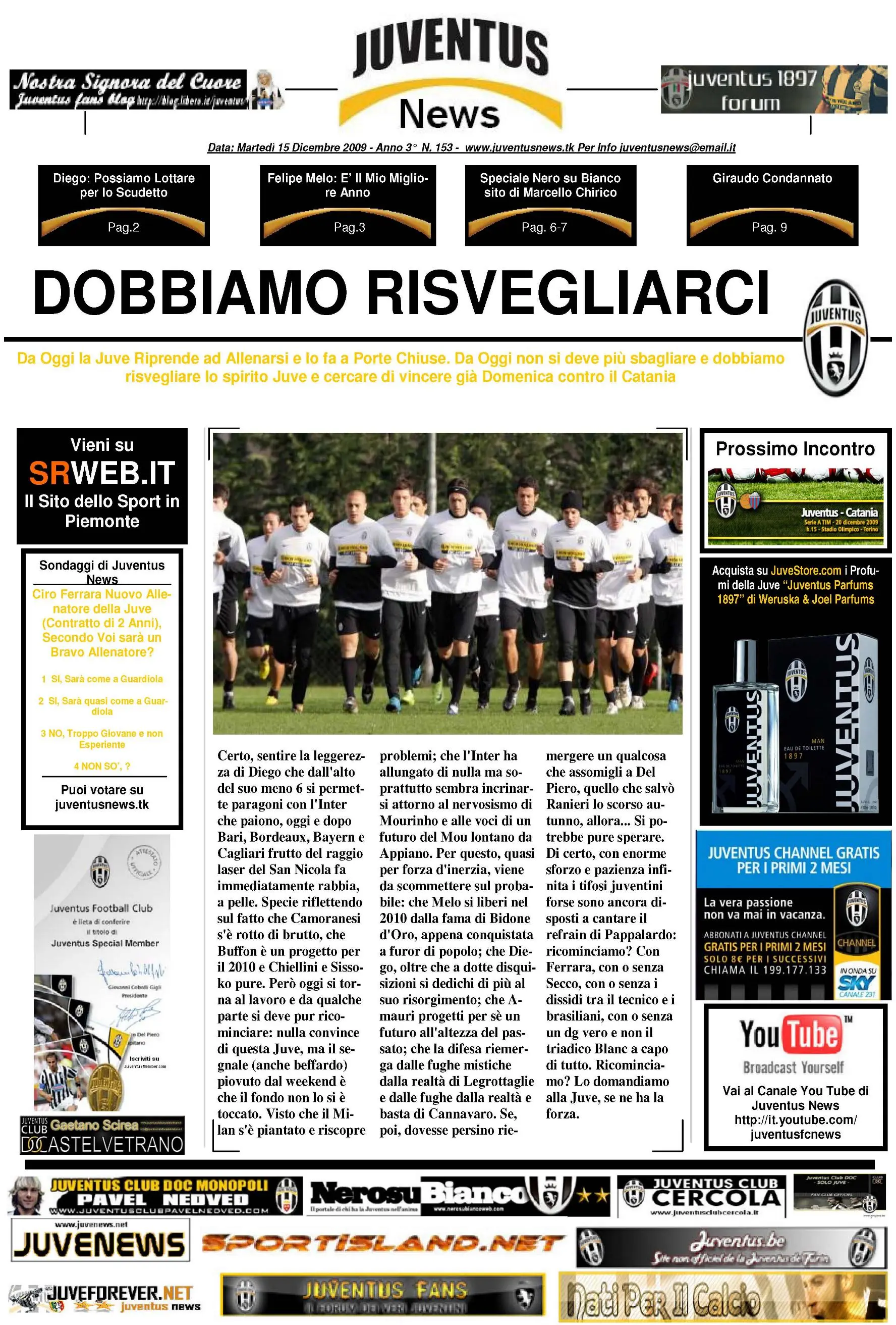 Juventus News 15.12.2009