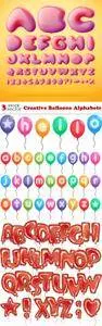 Vectors - Creative Balloons Alphabets