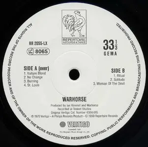 Warhorse - Warhorse (1970) 24-bit/96kHz Vinyl Rip