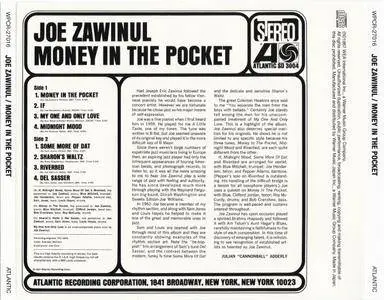 Joe Zawinul - Money In The Pocket (1966) {2012 Atlantic Japan Jazz Best Collection 1000 Series 24bit WPCR-27016}