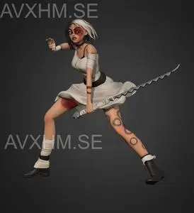 Warrior woman Figure