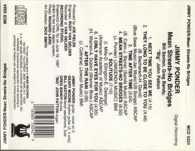 Jimmy Ponder - Mean Streets-No Bridges (1987) {Muse MCD5324}