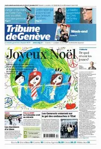 Tribune de Genève du 24 25 26 27  Décembre 2015