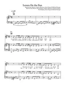 Lovers On The Sun (featuring Sam Martin) - David Guetta, Sam Martin (Piano-Vocal-Guitar (Piano Accompaniment))