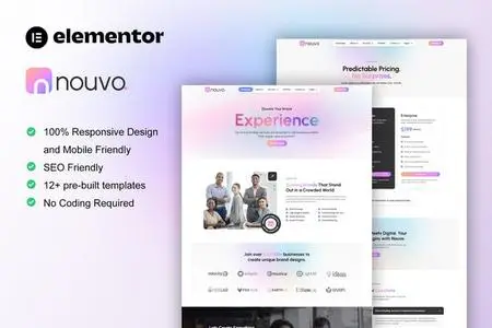 Nouvo - Digital Marketing Agency Elementor Pro Template Kit 51653357