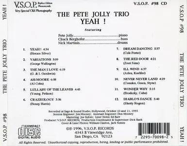 The Pete Jolly Trio - Yeah! (1996)