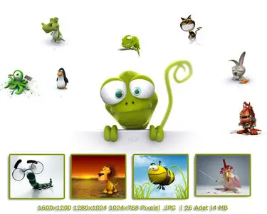 3D Wallpapers - Funny Animals