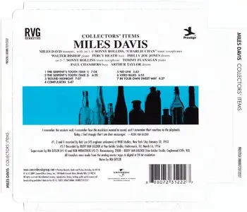 Miles Davis - Collectors' Items (1956) {2009 Prestige RVG Remasters Series}