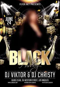 Flyer Template - Black Friday Club and Party