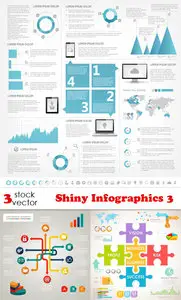 Vectors - Shiny Infographics 3