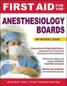 First Aid for the Anesthesiology Boards (Repost)