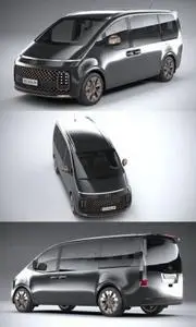Hyundai Staria Premium 2022 3D Model